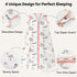 12-18 3 Pack 100% 0.5 2-Way Unnivoll Baby Sleep Sack Months Cotton Lightweight TOG Wearable Blanket Baby Sleep Bag