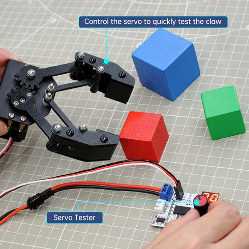 BigClaw Mechanical Claw Robot Gripper - DIY Pickup Robot without Servo