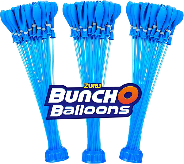 Bunch O Balloons Instant Water Balloons, Blue (3 bunches – 100 Total Water Balloons)