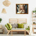 Hothostl 1000 Package Framable Piece Classic Jigsaw Puzzle - White Owl Luxurious Wood Rounded Corner Puzzle - Beautiful