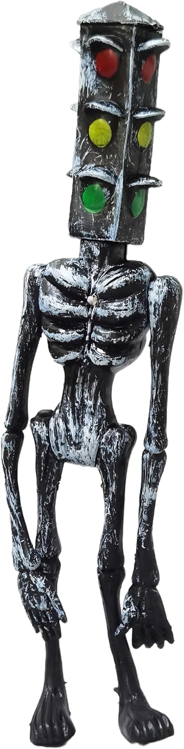 Siren Head Toys Action Figure(4pcs),Model Doll Gift for Kids Halloween Thanksgiving Christmas Birthday Gifts (Brown)
