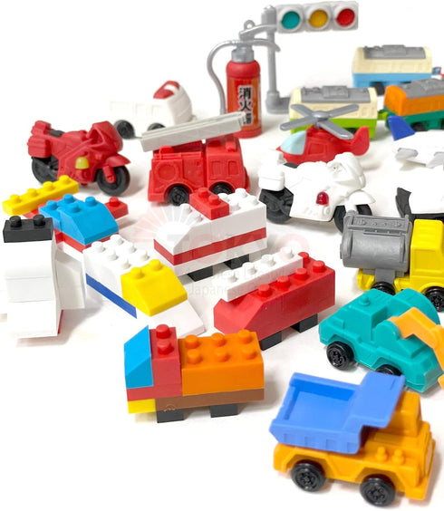 Pencil Eraser for Kids, Vehicle Mix (20)