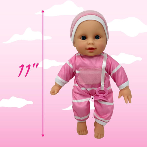 11 inch 11" The New York Doll Collection Soft Body Baby Doll in Gift Box - Doll Toy for Kids, Boys, Girls and Toddlers