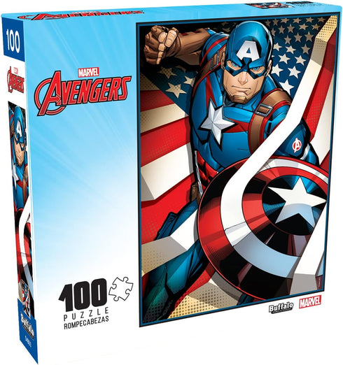 Buffalo Games - Marvel - Captain America: The First Avenger - 100 Piece Jigsaw Puzzle for Families