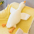 MDXMY 51.2" White Swan Goose Stuffed Animal Plush Pillow, Super Soft Sleeping Pillow (Down White, 51.2")