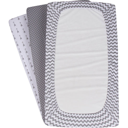 BaeBae Goods 4 Pack, Set, Premium Crib Sheets for Baby Boys and Girls, Soft and Breathable Jersey Knit Fitted Sheet