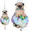 Stuffed Animal Storage White Hammock, Drop Shape Ceiling Hanging Net for Toys or Clothes Holder, Kid Room Organization
