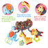 TOYMYTOY Car Seat Stroller Toys - Kid Baby Spiral Bed Stroller Toy Monkey Elephant Educational Plush Hanging Toys