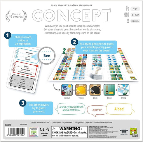Concept Party Game | Award-Winning Team-Based Guessing Board Game for Adults and Kids | 4-12 Players