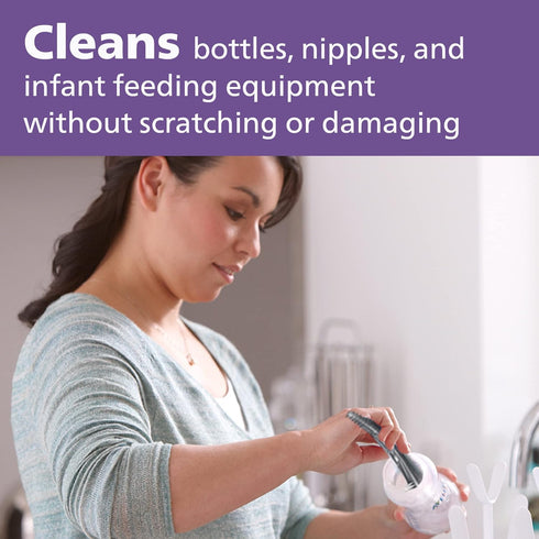 SCF145/18 Philips AVENT Baby Bottle and Nipple Brush, Grey