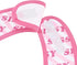 Littleforbig Cotton Waterproof Babydoll Printed Adult Bib - Adjustable Velcro Closure, Pretty in Pink Sissy Bib