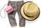 American Girl Truly Me 18-inch Doll Accessories: Leopard-Print Pants, Pink Pants, Straw Hat with Ribbon, Ages 6+