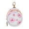 Cherry Blossom Round Pacifier Storage Case with Zipper, Portable Pacifier Case for
