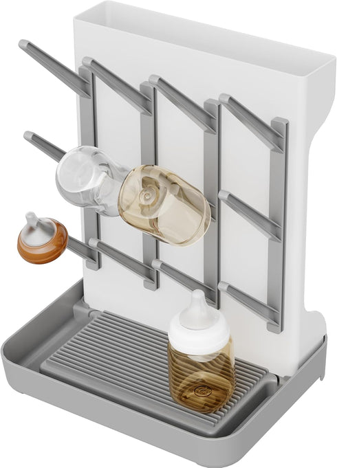 Countertop-Holds 12 IEEK Baby Bottle Drying Rack,Large Vertical Drying Tower Bottle Rack Holder Space Saving Standing