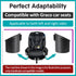 Joworthy 2 4Ever Pcs Car Seat Cup Holders Compatible with Graco DLX Car Seats, Dishwasher Safe Single Cup Holder