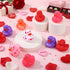 12 2 Inch 6 Jerify Pcs Valentine's Day Rubber Duckies Bulk Mini Heart Rubber Ducks for Kids Bathtub Toys Classroom