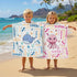 Summer Cute and Beachy Custom Name Personalized Kids Hooded Towel, Toddler Beach Cover Up, Pool Party Gift, Baby