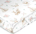 Sweet Jojo Designs Woodland Deer Floral Girl Baby Satin Fitted Crib Sheet