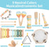 Set 1-3 Set ZJEFUNS Baby Musical Instruments Wooden Montessori Toys for Toddlers Percussion Instruments Modern Boho