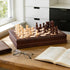 Set 12'' Set 2 1 2 Sets Peradix Wooden Chess for Kids Magnetic Checkers Chess Board Game in with Drawer, Unique Chess