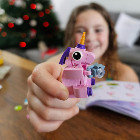 WISEPLAY Unicorn Building Block Set - 12 in 1 Unicorn Toys for Girls Age 6-8