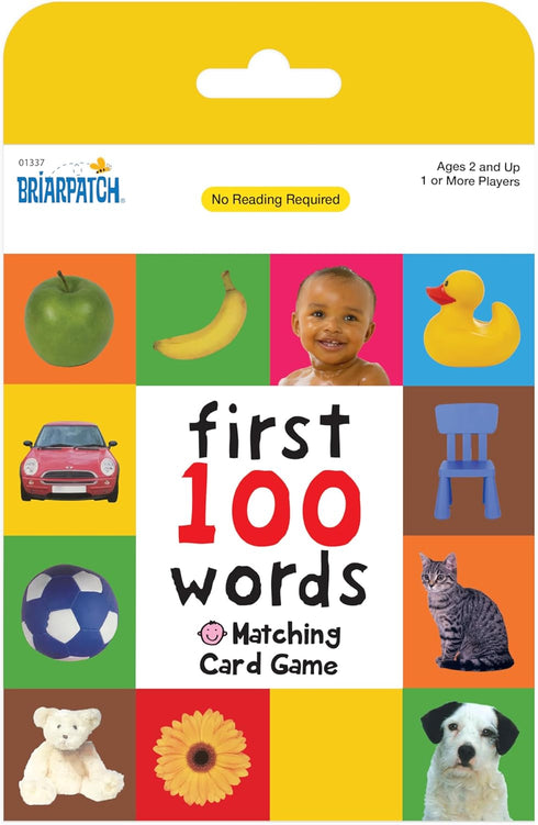 100 Briarpatch, First Words Matching Card Game, Based On Board Books by Roger Priddy, Preschool Learning for Kids