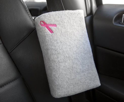 The Breast and Chest Buddy Mastectomy Pillow and Seatbelt Cushion for Mastectomy and Breast Reconstruction Sites Gray