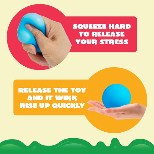 24 Pack JOYIN Slow Rising Stress Balls, Squishy Sensory Fidget Toys, Hand Therapy Balls for Anxiety Relief, Classroom