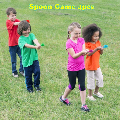 18PACK Easter Party Games for Kids, Potato Sack Race Bags, Bunny Ears, Egg and Spoon Race Games for Easter