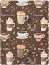 CZXW 52" 28" Coffees Pattern Crib Sheets Fitted x Natural Cotton Soft & Breathable for Baby Crib Mattress