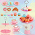 Set Playset 3 4 5 6 Afternoon Tea Toys Pretend Play Food Toys for Toddler Girls, Party Tea Toy Gifts for Year Old Girl