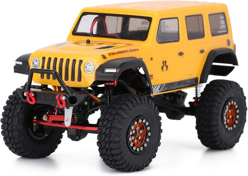 INJORA RC Front Bumper, 1/24 Metal Bumper with Lights for SCX24 Wrangler Gladiator