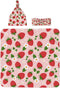Midaivu Cartoon Strawberry Swaddle Blanket for Newborns Baby Swaddle with Headband and Matching