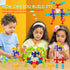 68 Set 3-8 Piece Suction Cup Toys Bath Toys, Construction Silicone Building Blocks Stocking Stuffers DIY Blocks Sucker