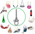 Heavy Duty 6 Bearing Swing Hangers, Permanent Anti Rust 180° Swing, 1500 lb Capacity Sandbag Yoga Swing Hammock Chair