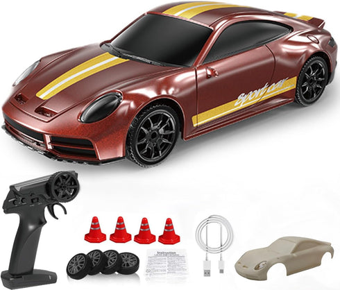 KAIMIO 1:43 Scale Mini RC Drift Car with Gyro Full Proportional RTR 2.4Ghz