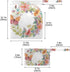 Gravopti Set 2, Flower Butterfly Wet Dry Bags of Reusable Waterproof Organizer with Zipper Pockets for Baby Diapers