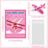 28 Pcs Valentine's Day Gift Card with Foam Airplanes Toys for Kids Boys Girls Valentines Party Favor Classroom Exchange
