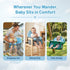 Charlie & Mollie Portable Shopping Cart Cover for Baby with Easy Install, Breathable & Supportive High Chair Cover