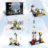 Space Exploration Shuttle Toys for Boys, STEM Aerospace Building Kit with Rocket, Space Shuttle, Moon Buggy, Satellite