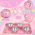 Hohosunlar Set Set 3-8 Tea Party for Little Girls, Princess Tea Time Toy for Toddler, Tin Tea Include Tea Cups Teapot