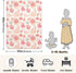 KICPOAY Coral Seashell Light Pink Baby Swaddle Blanket for Boys and Girls, Muslin Baby Receiving Swaddle Blanket, Soft