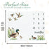 Mallard Duck Baby Monthly Blanket for Boy & Girls, Newborn Month Blanket, Soft Flannel Photography Background Prop