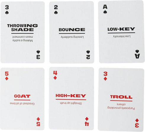 Millennial Lingo Playing Cards | Travel Flashcards for Learning Millennial Slang Vocabulary | 52 Essential Translations