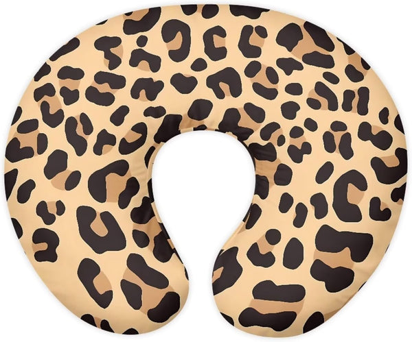 Tnasranmo Replacement Leopard Pattern Nursing Pillow Covers for Mon Newborn 0-12 Months Baby