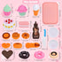 Fegalop Set 21PCS Sets Play Food for Kids, Pretend Dessert Food Toys with Cutting Toys Ice Cream and Cake,Plastic