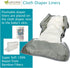 OsoCozy 3 Pack -100 -3 Flushable Diaper Liners - Makes Cloth Diapering Laundering Easier - Super Soft and Gentle on