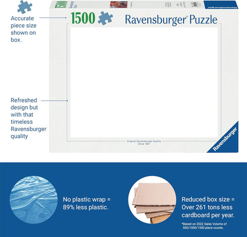 Ravensburger World of Minecraft 1500 Piece Jigsaw Puzzle for Adults - Handcrafted Tooling, Made in Germany