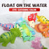 Set 12 Hely Cancy No Hole Dinosaur Bath Toys for Toddlers -