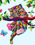 Elftoyer Paint by Numbers for Kids & Beginners - DIY Canvas Painting Gift Kits, Colorful Cats and Butterflies 16 x 20